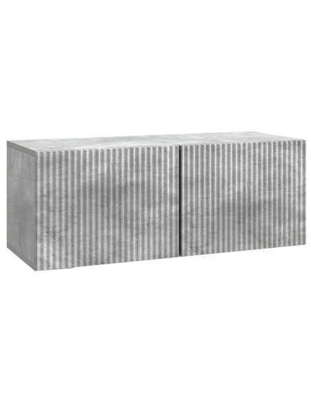 Mobile Porta TV da Muro Grigio Cemento 78,5 x 31 x 30 cm