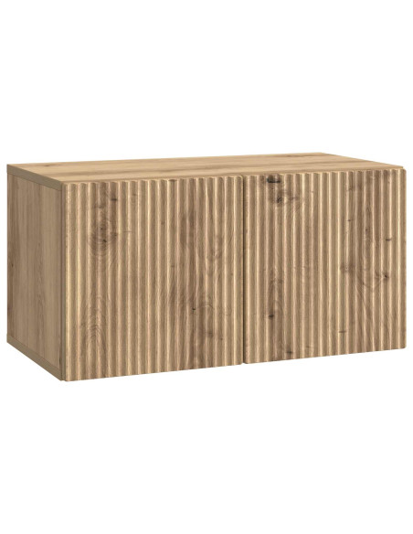 Mobile Porta TV da Muro Rovere Artigianale 59,5 x 31 x 30 cm