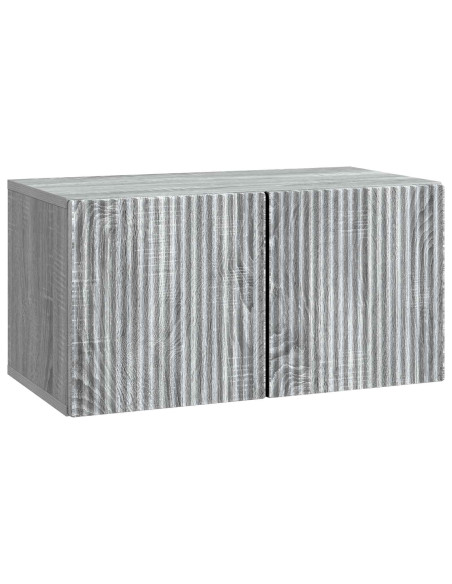 Mobile Porta TV da Muro Grigio Sonoma 59,5 x 31 x 30 cm