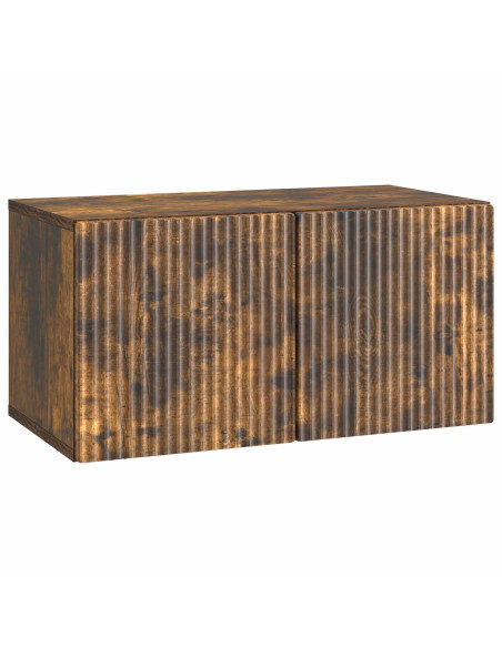 Mobile Porta TV da Muro Rovere Fumo 59,5 x 31 x 30 cm