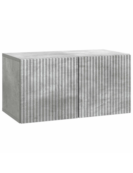 Mobile Porta TV da Muro Grigio Cemento 59,5 x 31 x 30 cm