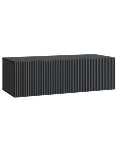 Mobile Porta TV da Muro Montaggio a parete Nero 98 x 41 x 30 cm
