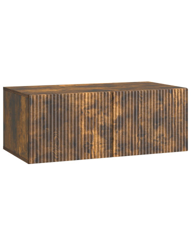 Mobile Porta TV da Muro Rovere Fumo 78,5 x 41 x 30 cm