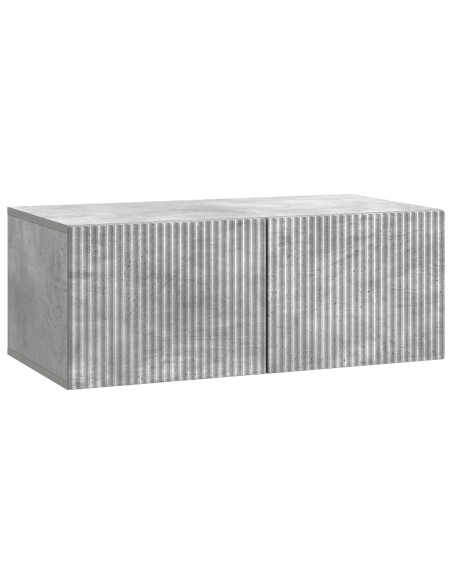 Mobile Porta TV da Muro Grigio Cemento 78,5 x 41 x 30 cm