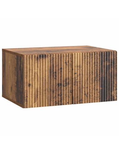 Mobile Porta TV da Muro Legno antico 59,5 x 41 x 30 cm