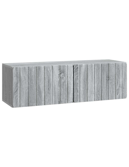 Mobile Porta TV da Muro Grigio Sonoma 98 x 31 x 30 cm