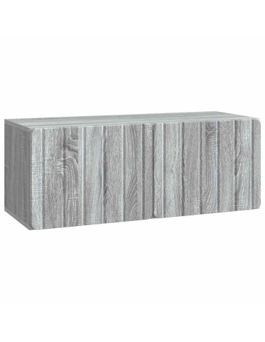 Mobile Porta TV da Muro Grigio Sonoma 78,5 x 31 x 30 cm