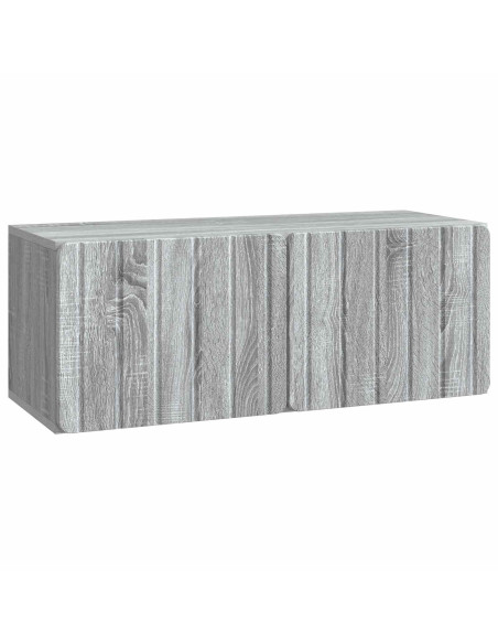 Mobile Porta TV da Muro Grigio Sonoma 78,5 x 31 x 30 cm