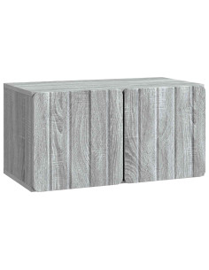 Mobile Porta TV da Muro Grigio Sonoma 59,5 x 31 x 30 cm
