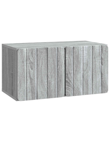 Mobile Porta TV da Muro Grigio Sonoma 59,5 x 31 x 30 cm
