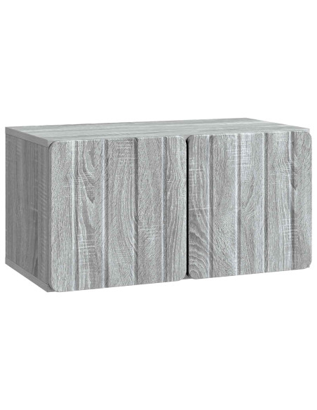 Mobile Porta TV da Muro Grigio Sonoma 59,5 x 31 x 30 cm