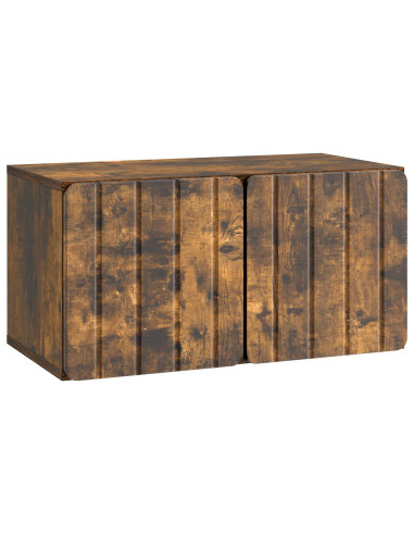 Mobile Porta TV da Muro Rovere Fumo 59,5 x 31 x 30 cm