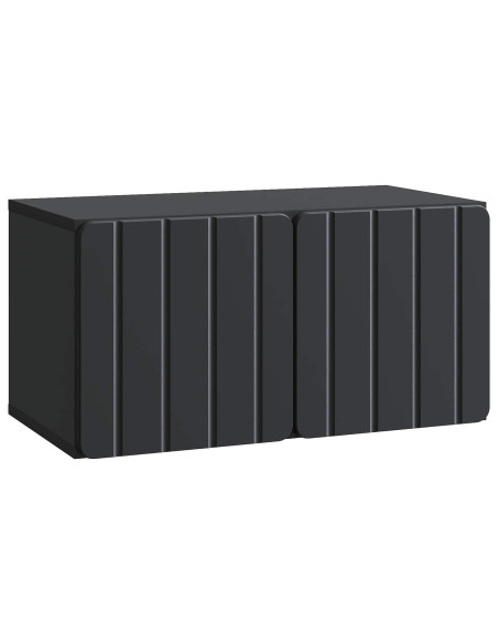 Mobile Porta TV da Muro Nero 59,5 x 31 x 30 cm