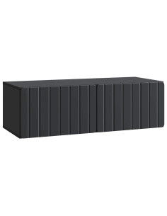 Mobile Porta TV da Muro Montaggio a parete Nero 98 x 41 x 30 cm