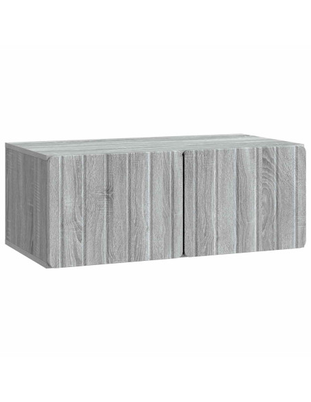 Mobile Porta TV da Muro Grigio Sonoma 78,5 x 41 x 30 cm