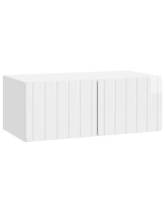 Mobile Porta TV da Muro Bianco Lucido 78,5 x 41 x 30 cm