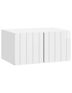 Mobile Porta TV da Muro Bianco Lucido 59,5 x 41 x 30 cm