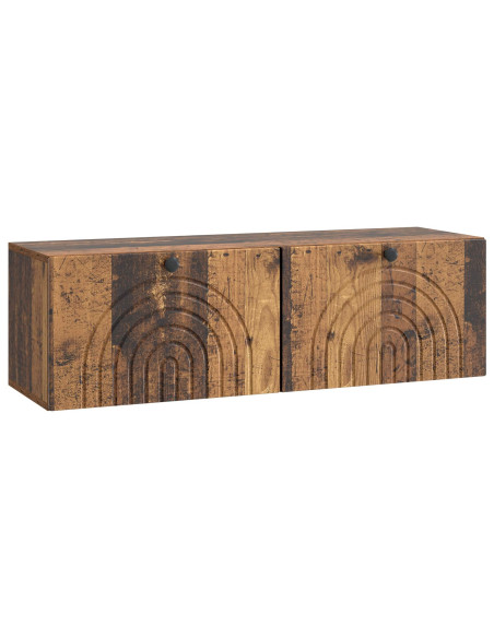 Mobile Porta TV da Muro Legno antico 98 x 31 x 30 cm