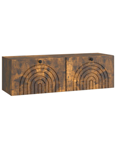 Mobile Porta TV da Muro Rovere Fumo 98 x 31 x 30 cm