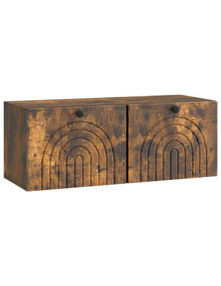 Mobile Porta TV da Muro Rovere Fumo 78,5 x 31 x 30 cm