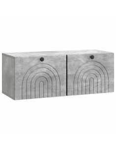 Mobile Porta TV da Muro Grigio Cemento 78,5 x 31 x 30 cm