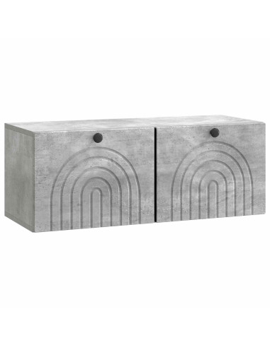 Mobile Porta TV da Muro Grigio Cemento 78,5 x 31 x 30 cm