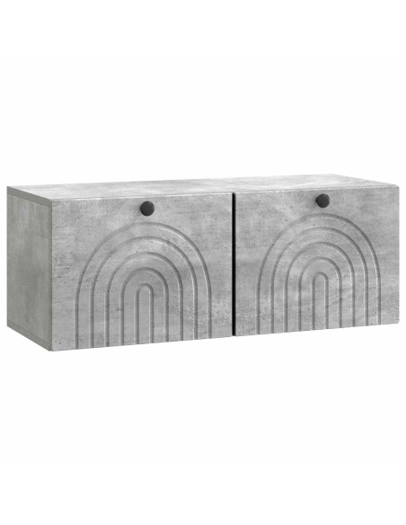 Mobile Porta TV da Muro Grigio Cemento 78,5 x 31 x 30 cm