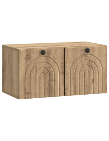 Mobile Porta TV da Muro Rovere Artigianale 59,5 x 31 x 30 cm