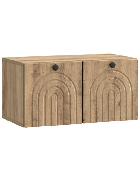 Mobile Porta TV da Muro Rovere Artigianale 59,5 x 31 x 30 cm