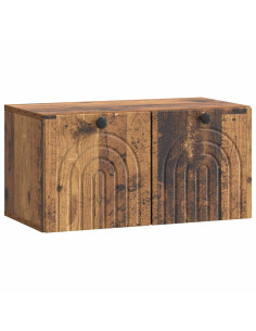 Mobile Porta TV da Muro Legno antico 59,5 x 31 x 30 cm