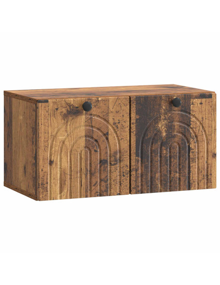 Mobile Porta TV da Muro Legno antico 59,5 x 31 x 30 cm