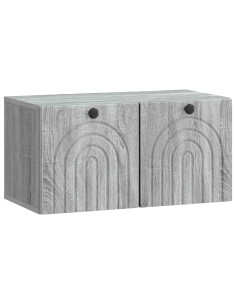 Mobile Porta TV da Muro Grigio Sonoma 59,5 x 31 x 30 cm