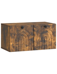 Mobile Porta TV da Muro Rovere Fumo 59,5 x 31 x 30 cm