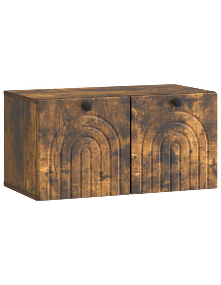 Mobile Porta TV da Muro Rovere Fumo 59,5 x 31 x 30 cm