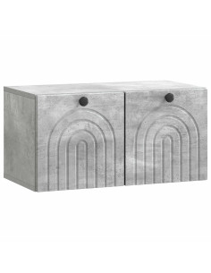 Mobile Porta TV da Muro Grigio Cemento 59,5 x 31 x 30 cm