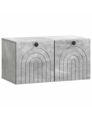 Mobile Porta TV da Muro Grigio Cemento 59,5 x 31 x 30 cm