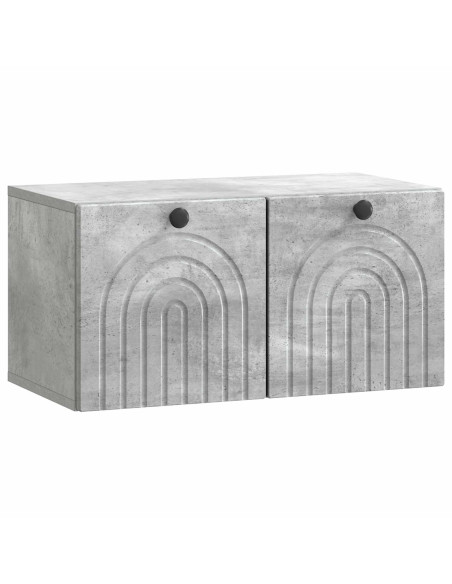 Mobile Porta TV da Muro Grigio Cemento 59,5 x 31 x 30 cm