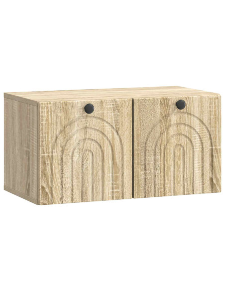 Mobile Porta TV da Muro Rovere Sonoma 59,5 x 31 x 30 cm