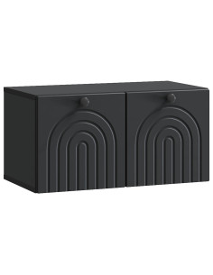 Mobile Porta TV da Muro Nero 59,5 x 31 x 30 cm