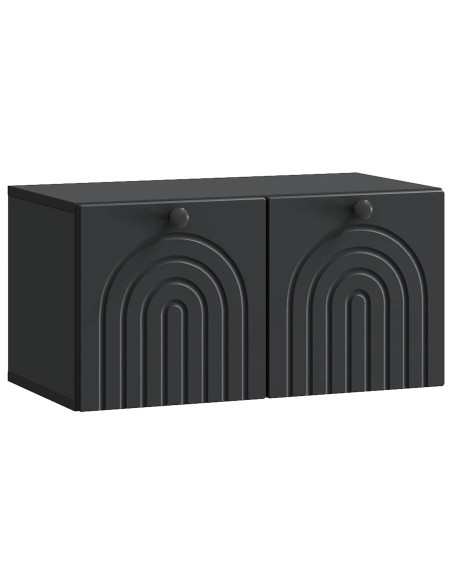 Mobile Porta TV da Muro Nero 59,5 x 31 x 30 cm