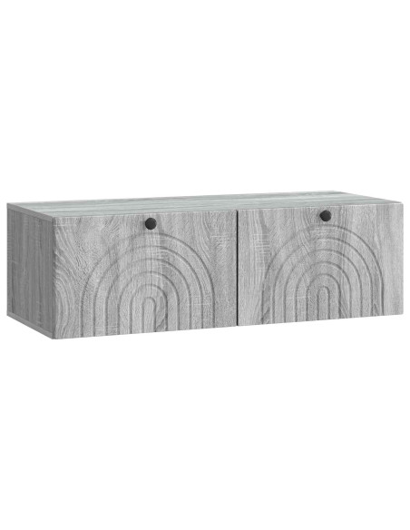 Mobile Porta TV da Muro Grigio Sonoma 99 x 41 x 30 cm