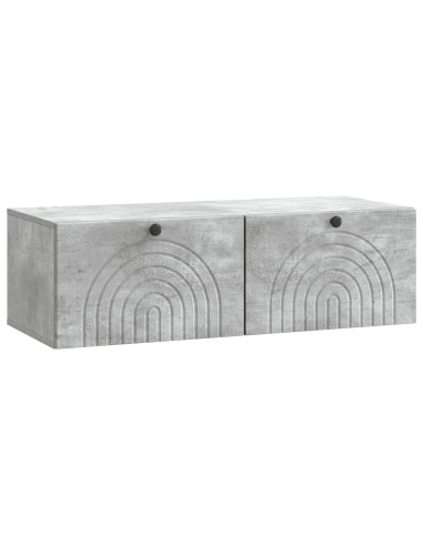 Mobile Porta TV da Muro Grigio Cemento 99 x 41 x 30 cm