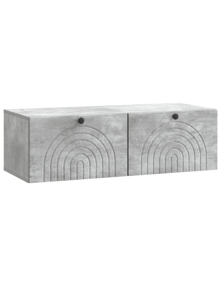 Mobile Porta TV da Muro Grigio Cemento 99 x 41 x 30 cm