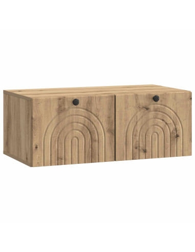 Mobile Porta TV da Muro Rovere Artigianale 78,5 x 41 x 30 cm