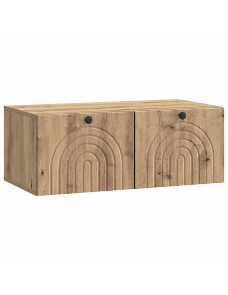 Mobile Porta TV da Muro Rovere Artigianale 78,5 x 41 x 30 cm