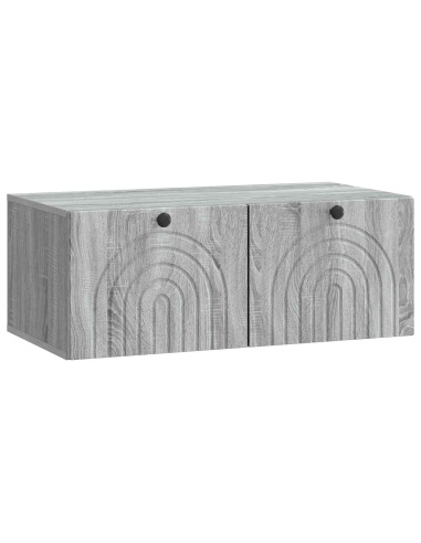 Mobile Porta TV da Muro Grigio Sonoma 78,5 x 41 x 30 cm