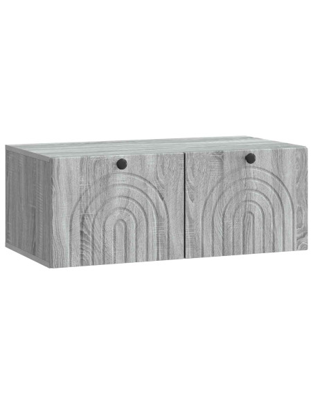 Mobile Porta TV da Muro Grigio Sonoma 78,5 x 41 x 30 cm