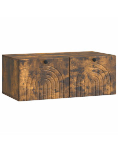 Mobile Porta TV da Muro Rovere Fumo 78,5 x 41 x 30 cm