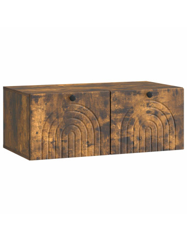 Mobile Porta TV da Muro Rovere Fumo 78,5 x 41 x 30 cm