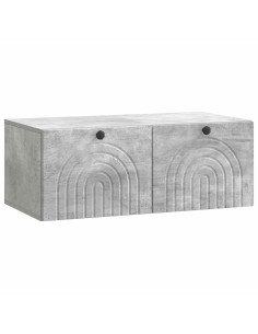 Mobile Porta TV da Muro Grigio Cemento 78,5 x 41 x 30 cm